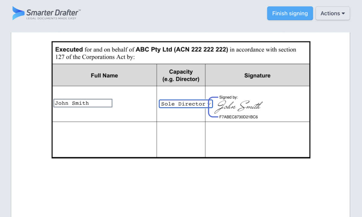 E-Signatures